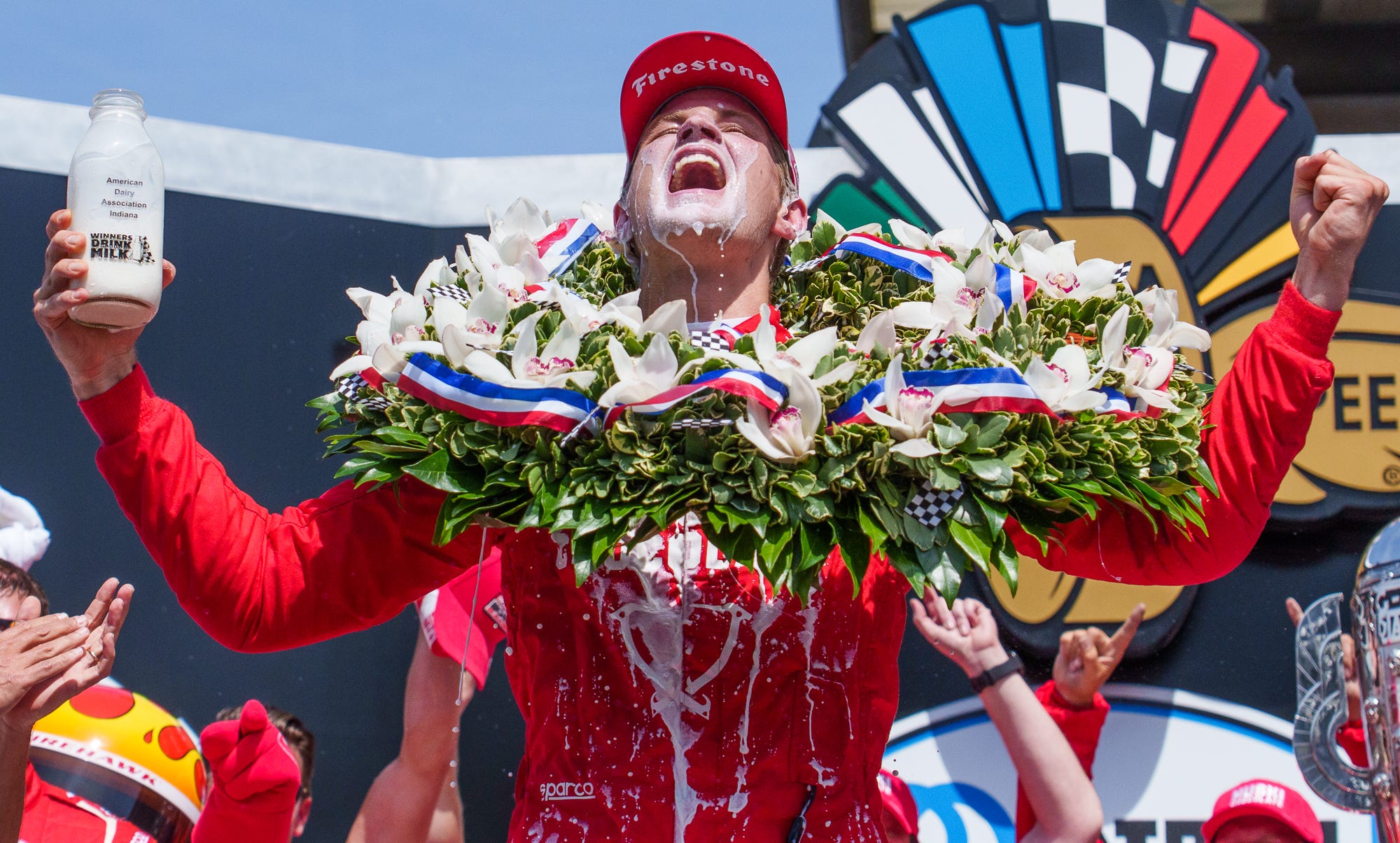 Indy 500 2022 finish replay Marcus Ericsson takes checkered flag