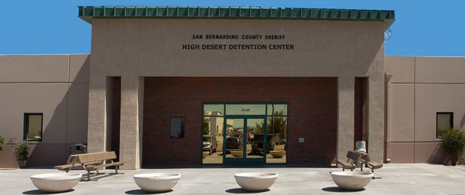 Mary Cox, 29, of Victorville was arrested Sunday on suspicion of bringing drugs to the High Desert Detention Center in Adelanto.