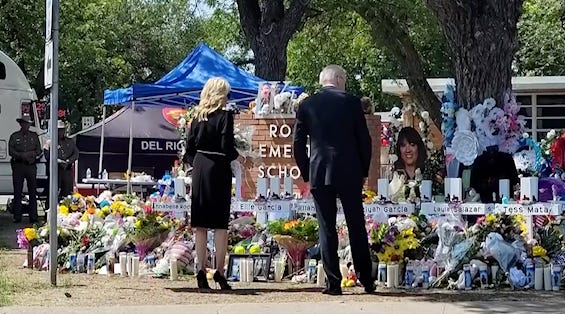 Biden visits Uvalde, Texas, to mourn victims of mass shooting