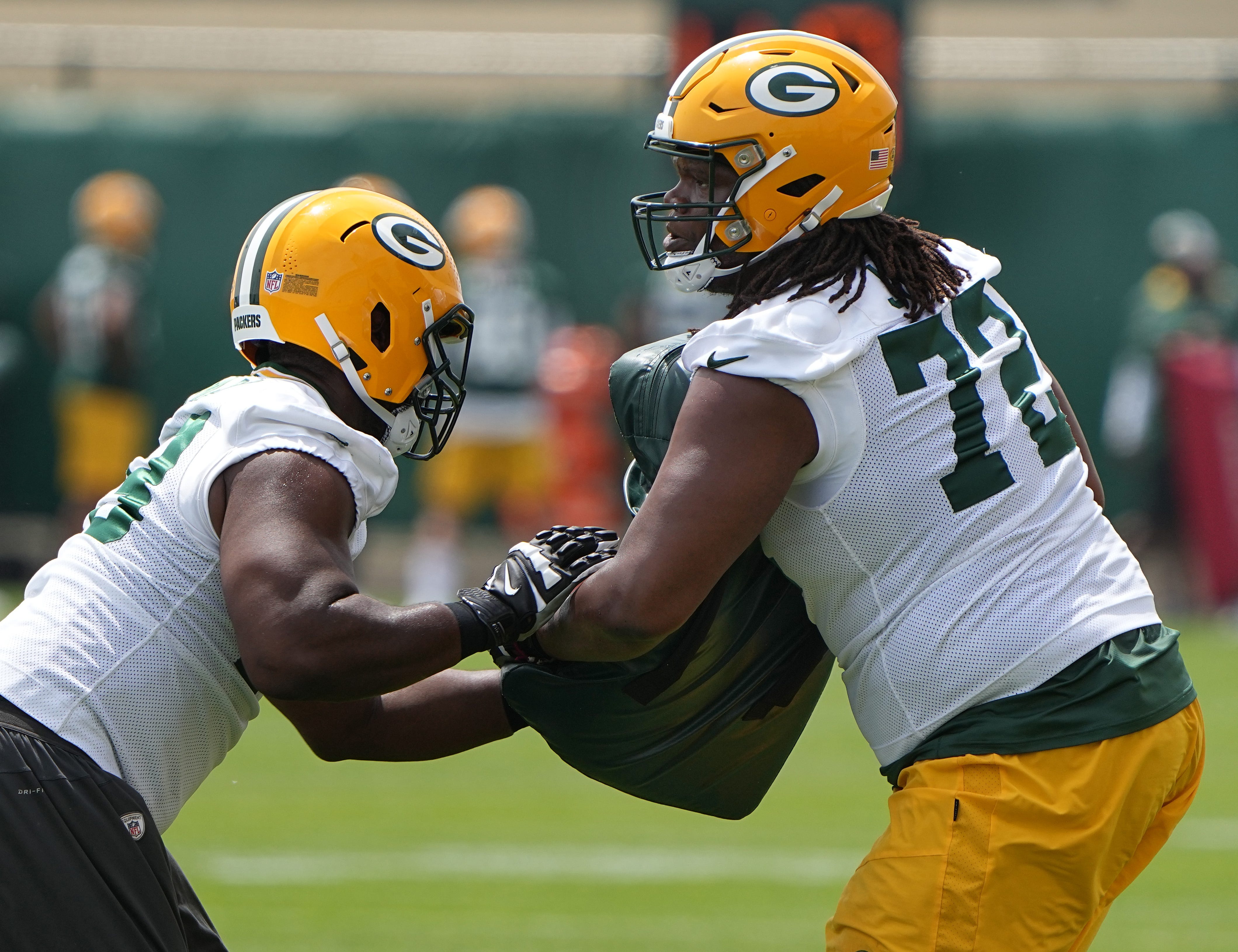 Green Bay Packers elevate tackle Caleb Jones from practice squad