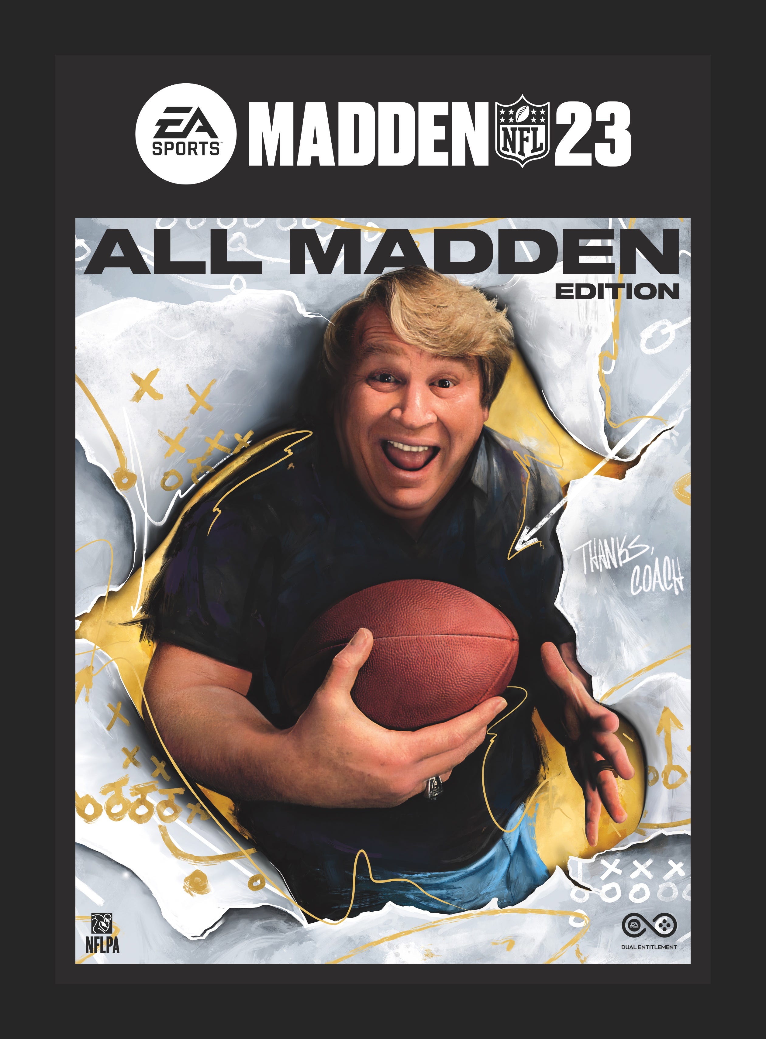 John Madden returns to the cover of EA Sports' popular football game for Madden NFL 23