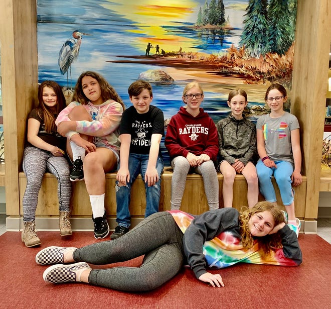 Pictured are Charlevoix Elementary School's essay winners.