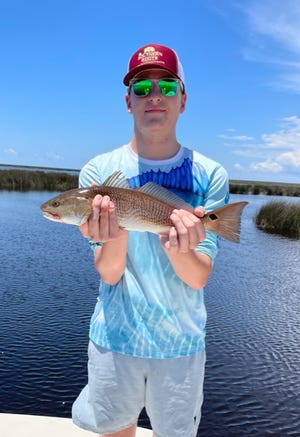 Over the holiday weekend, high schooler Paul Lentz put his first ever redfish in the boat. Congrats Paul!