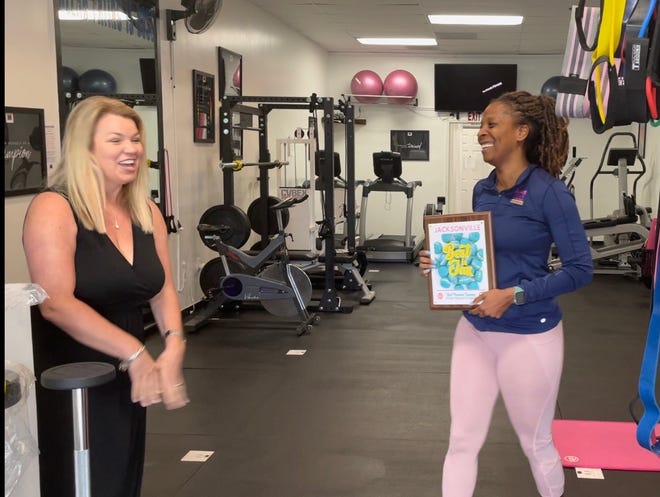 Keena Lampkins, owner of Four Friends Fitness, said hard work in building her fitness studio in the last five years has led to winning awards