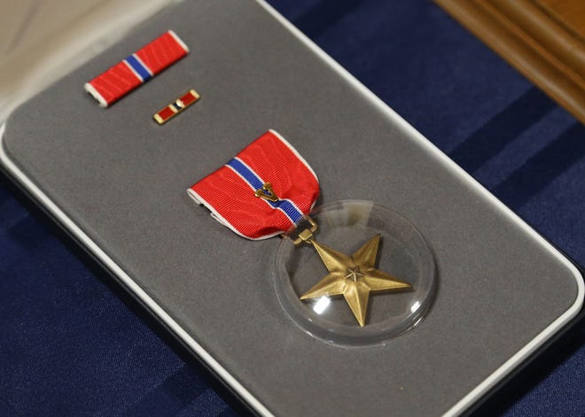 A posthumous Bronze Star for George “Doc” Riordan was awarded at Dover City Hall Friday, June 3, 2022.