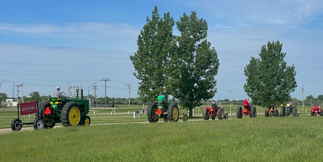 The eighth annual Drive Out Cancer event sponsored by the James Valley Tractor Club featured a 35-mile round trip from Aberdeen to Richmond Lake.