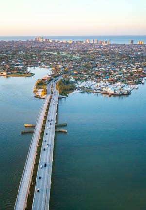 View of Marco Island, Florida, from the air.