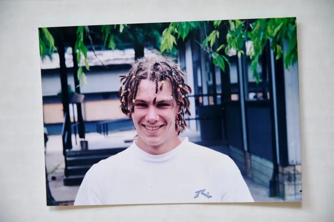 Adam Collier at age 18. Family image courtesy of Susan Ottele, photo by Tojo Andrianarivo for CalMatters