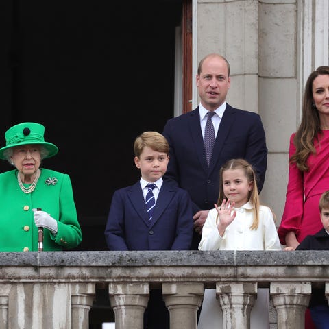 Prince William (back left) stands with (from left)