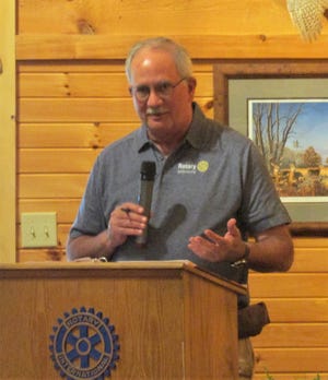 Millersburg Rotarian Max Miller reflects on his 40 years of service in the club. Miller said the best part was a weekly meal with his late father, Art, and brother, Lee, at club dinner meetings.