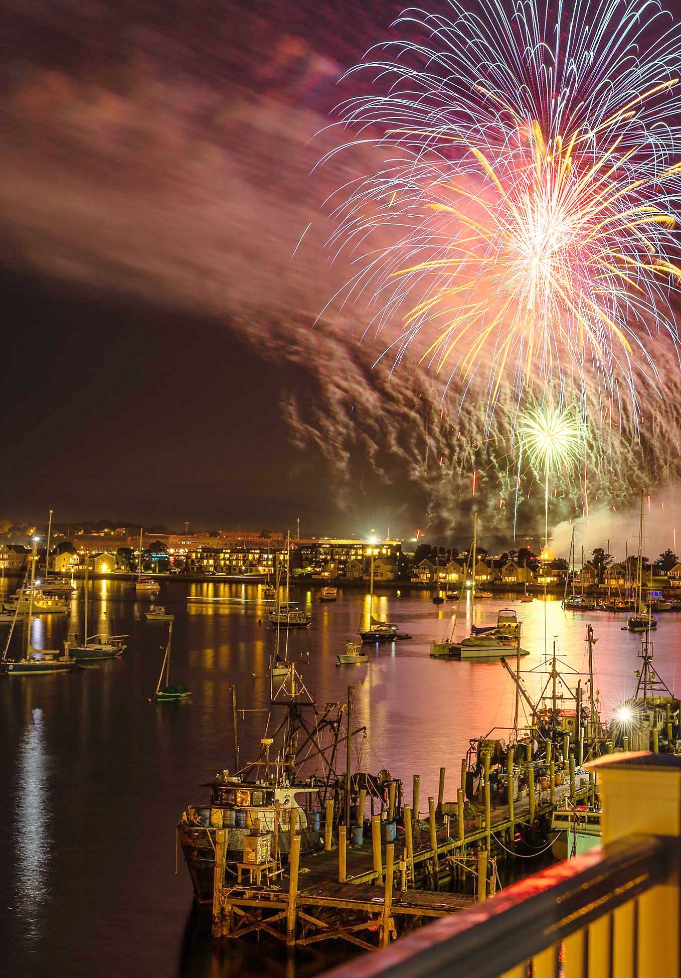 Fireworks in Newport County on July 4th, 2022