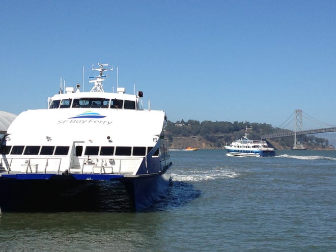 Ferries arrive and depart from San Francisco’s Ferry Building.