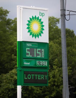 A BP in Cleves raised regular gas to $5.15 on Friday, workers said. The station, along route 50 was still busy, Monday, June 6, 2022.