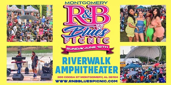 Montgomery R&B Blues 피크닉은 일요일 Riverwalk Amphitheatre에서 시작됩니다.