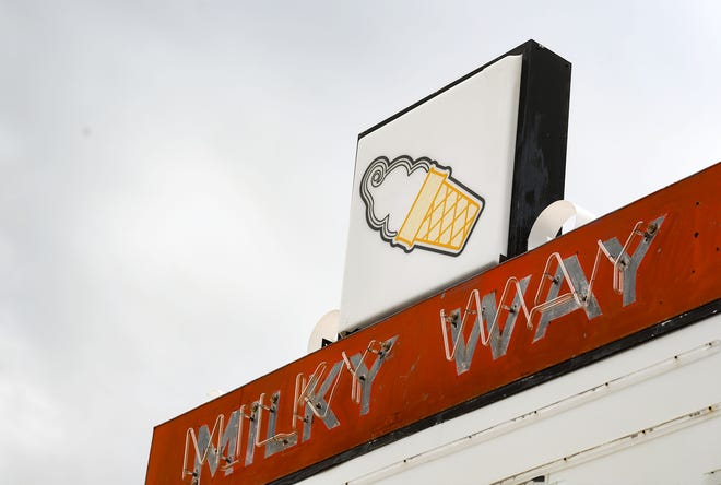 A sign for the original B&G Milky Way location stands on Friday, June 3, 2022, on 12th Street in Sioux Falls.