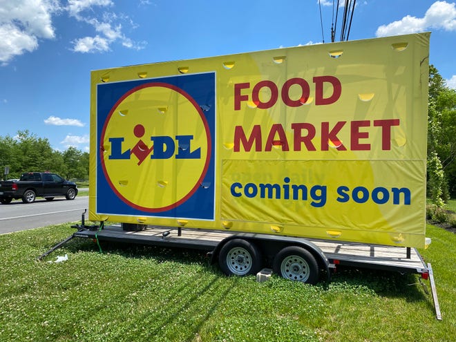 This coming soon sign was recently placed near the new Lidl in Bear along Route 40.