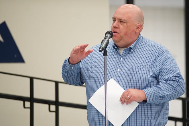 Superintendent Adam Wickham addressed the community regarding the McGuire's May 27 graduation commencement speech, explaining the district decided not to apologize because of the way it values the right to free speech.