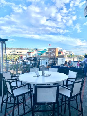 Blue Flame Restaurant at The Daytona hotel overlooks the NASCAR International Speedway.