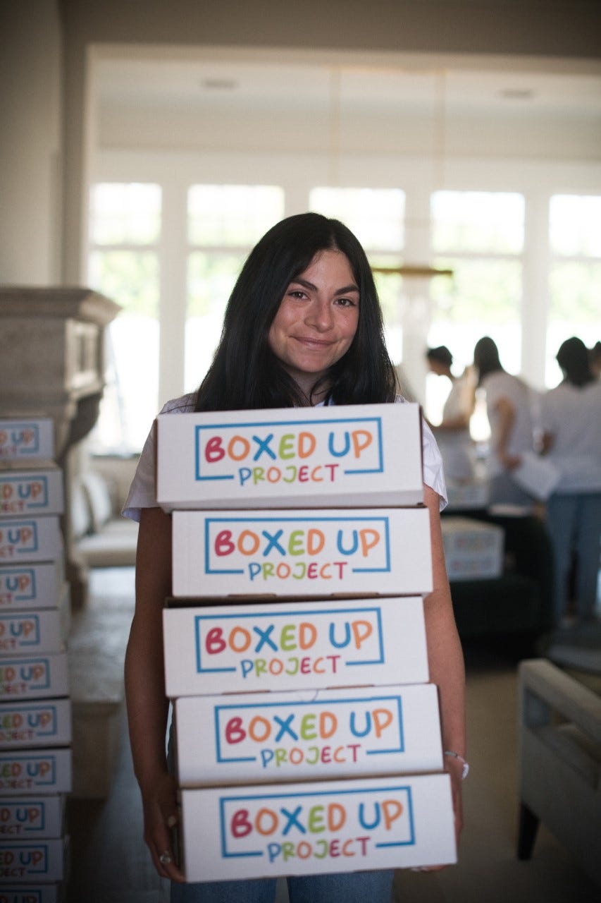 Milan Coraggio-Sewell started the Boxed Up Project to help kids dealing with grief.