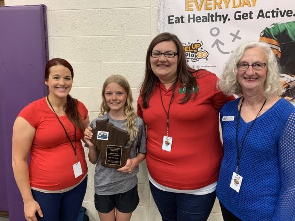 Mollie Goral, a fifth-grade student from Denmark, is the state winner of the Wisconsin Ag in the Classroom Essay Contest. Tammy Brunette is her teacher at Denmark Elementary School in Brown County.