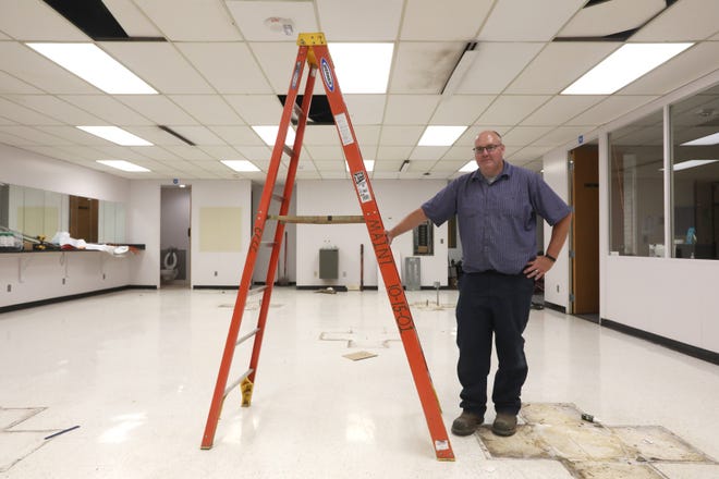 Chris Wilson was in United States Navy as a Seabee for 20 years. Today he does building maintenance at Coshocton County Career Center, and this summer he will be helping rebuild the center's cosmetology department.
