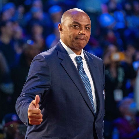 Charles Barkley was honored as a member of the NBA