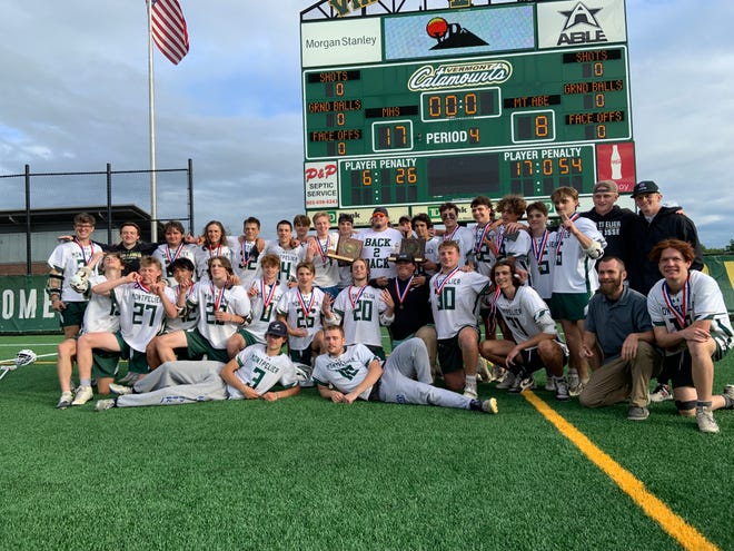 Montpelier boys lacrosse claimed the second of back-to-back state championships with a 17-8 win over Mount Abraham/Vergennes on June 9, 2022.