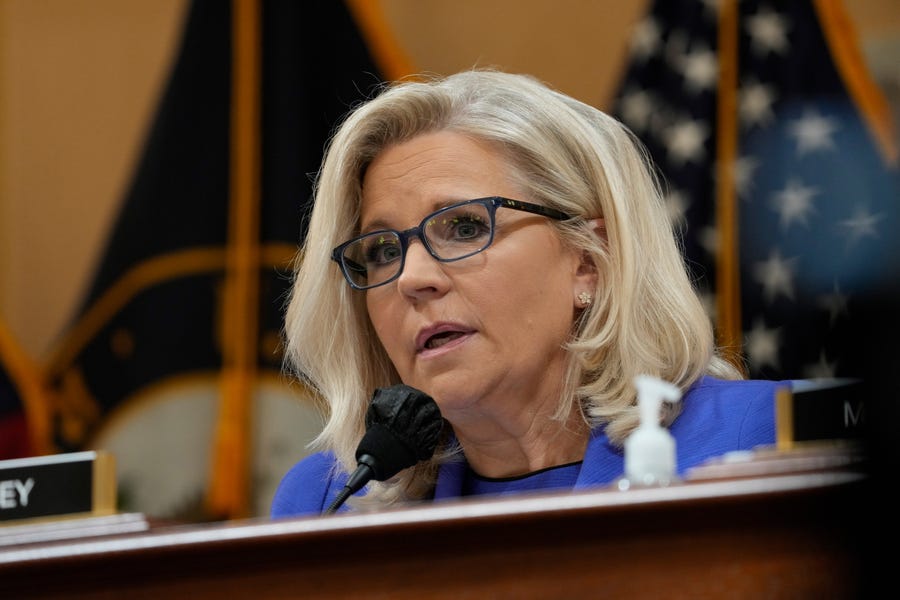 Rep. Liz Cheney, R-Wyo., alleges Republican Congress members sought presidential pardons from Donald Trump after the attack on the Capitol on Jan. 6, 2021. After a yearlong investigation, the House committee investigating the riot will hold eight public hearings to reveal its findings.