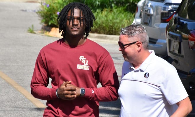 Hutchinson Community College defensive end Jaden Jones committed to FSU on Saturday, June 11, 2022 after visiting the campus in May.