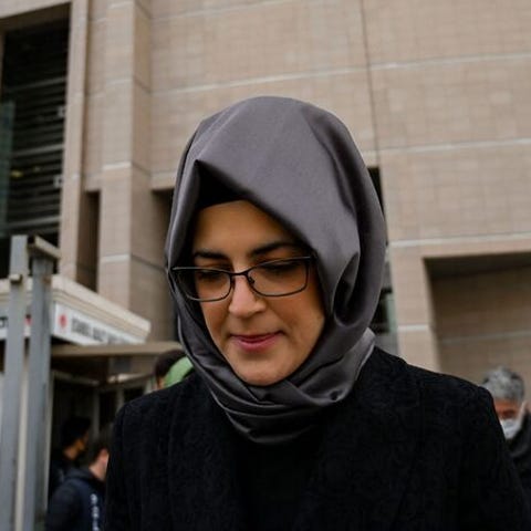 Hatice Cengiz, the fiancee of murdered Saudi journ