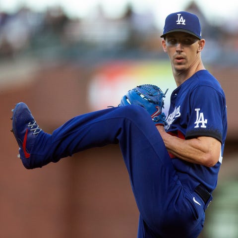 Walker Buehler pitched four innings, giving up thr