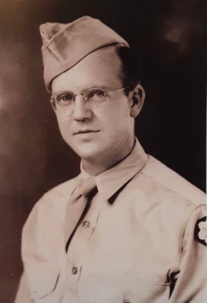 A photo of Pfc. Keith Bowen in uniform.