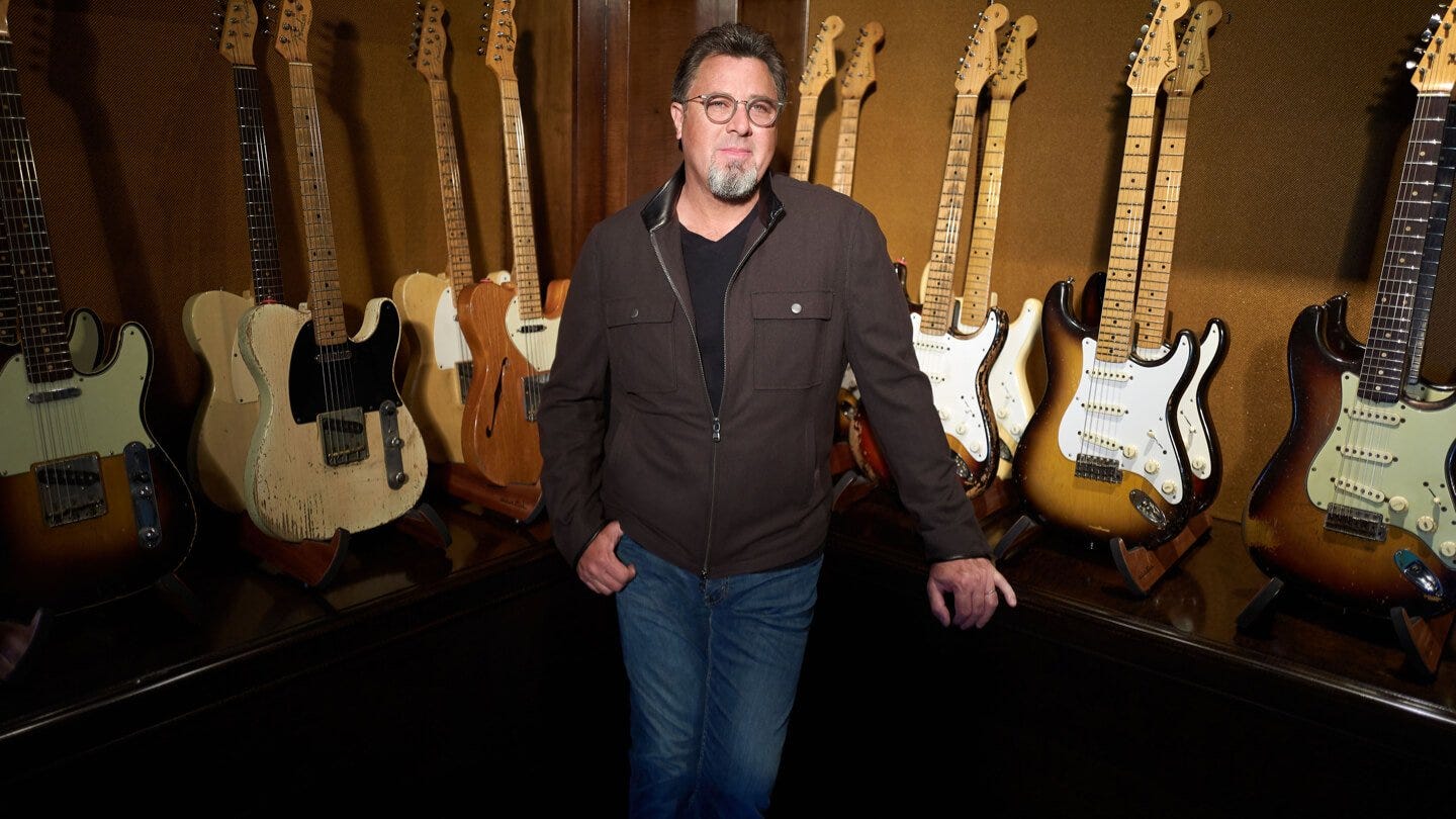 Vince Gill performs at the Des Moines