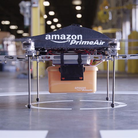 An Amazon Prime Air delivery drone.