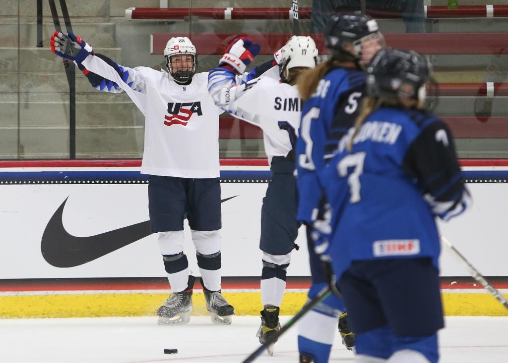 Team Usa Women S Hockey Team Tessa Janecke Stars For Silver Medalist Team Usa Women S Hockey Team Tessa Janecke Stars For Silver Medalist