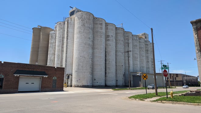 The former Western Star Mill grain elevator at 300 E. Ash St. was the site of the theft of over $30,000 worth of copper wire. Salina police is looking for information on the incident as part of the Crimestoppers program.