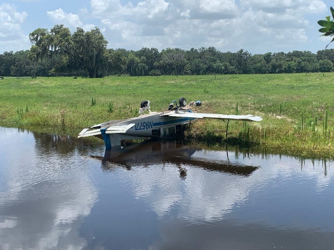 A downed aircraft found upside down in the Myakka River Tuesday morning.