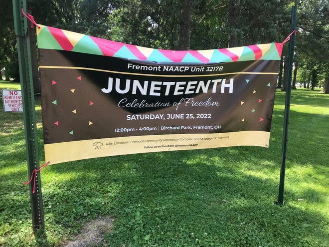 The Fremont NAACP Unit 3178 is getting its banners out for the Juneteenth celebration which will be held locally on June 25 in Birchard Park.