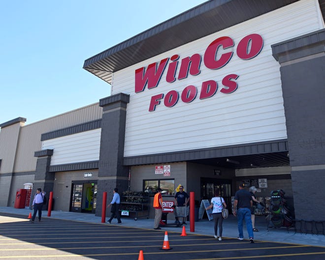 Shoppers visit the new WinCo Foods in Spanish Springs on June 14, 2022. 