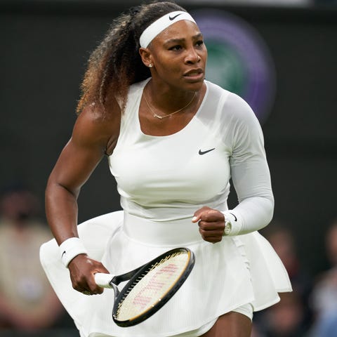 Serena Williams has won seven times at Wimbledon.