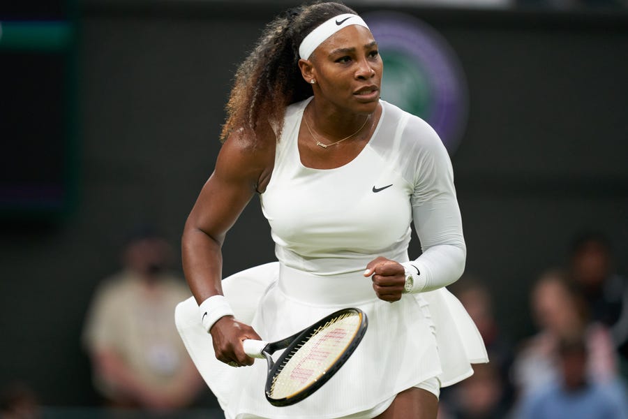 Serena Williams has won seven times at Wimbledon.