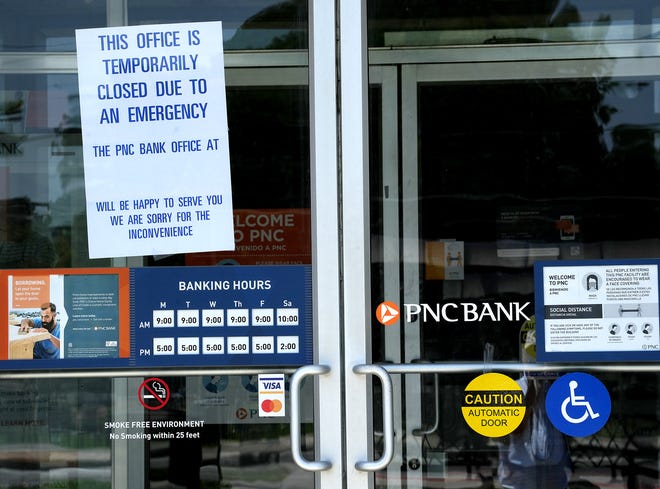 PNC Bank at 2941 Olentangy River Road was among area business closed due the recent power outages.