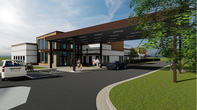A rendering of the new Learning Zone childcare facility, which will be located on Town Center Parkway.