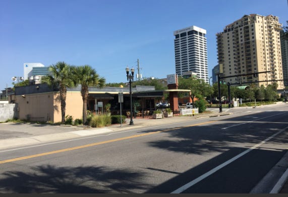 A company is interested in building a self-storage building at the corner of Hendricks Avenue and Prudential Drive on the Southbank of downtown Jacksonville where a Thai food restaurant now stands.