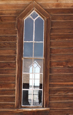 Steven Rapaport of Stockton used a Canon 5D Mk IV DSLR camera to photograph the windows of a church in the historic state park ghost town of Bodie, California.