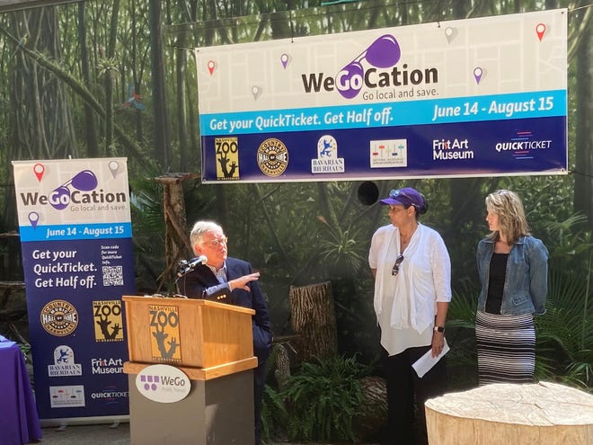 WeGo Public Transit‘s WeGoCation announcement at the Nashville Zoo on June 16, 2022.