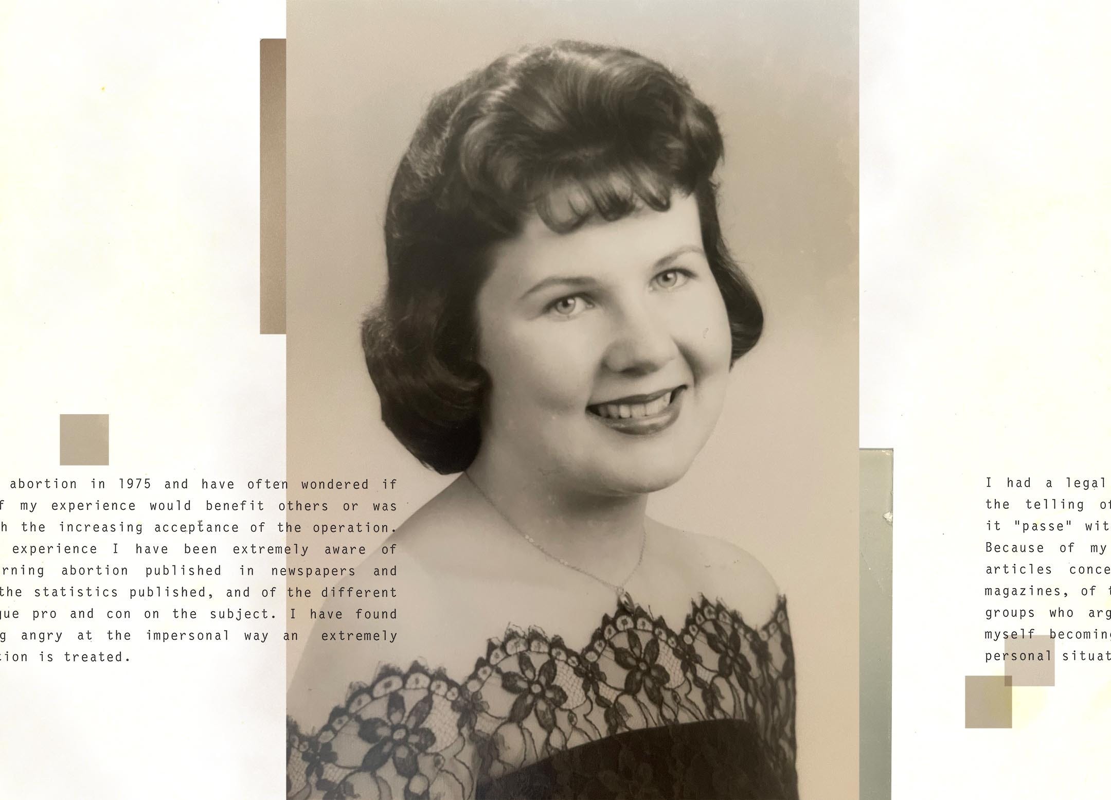 Nicole Carroll's mom, Judy, graduated from high school in Fort Worth, Texas in 1960. Fifteen years later, she would have a legal abortion.