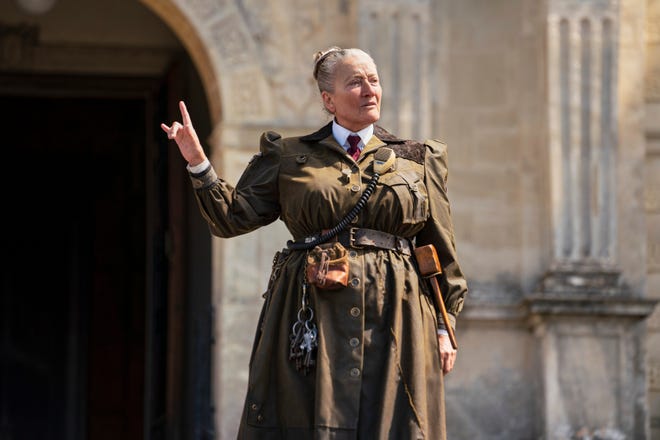 Emma Thompson as Miss Trunchbull in Netflix "Matilda."