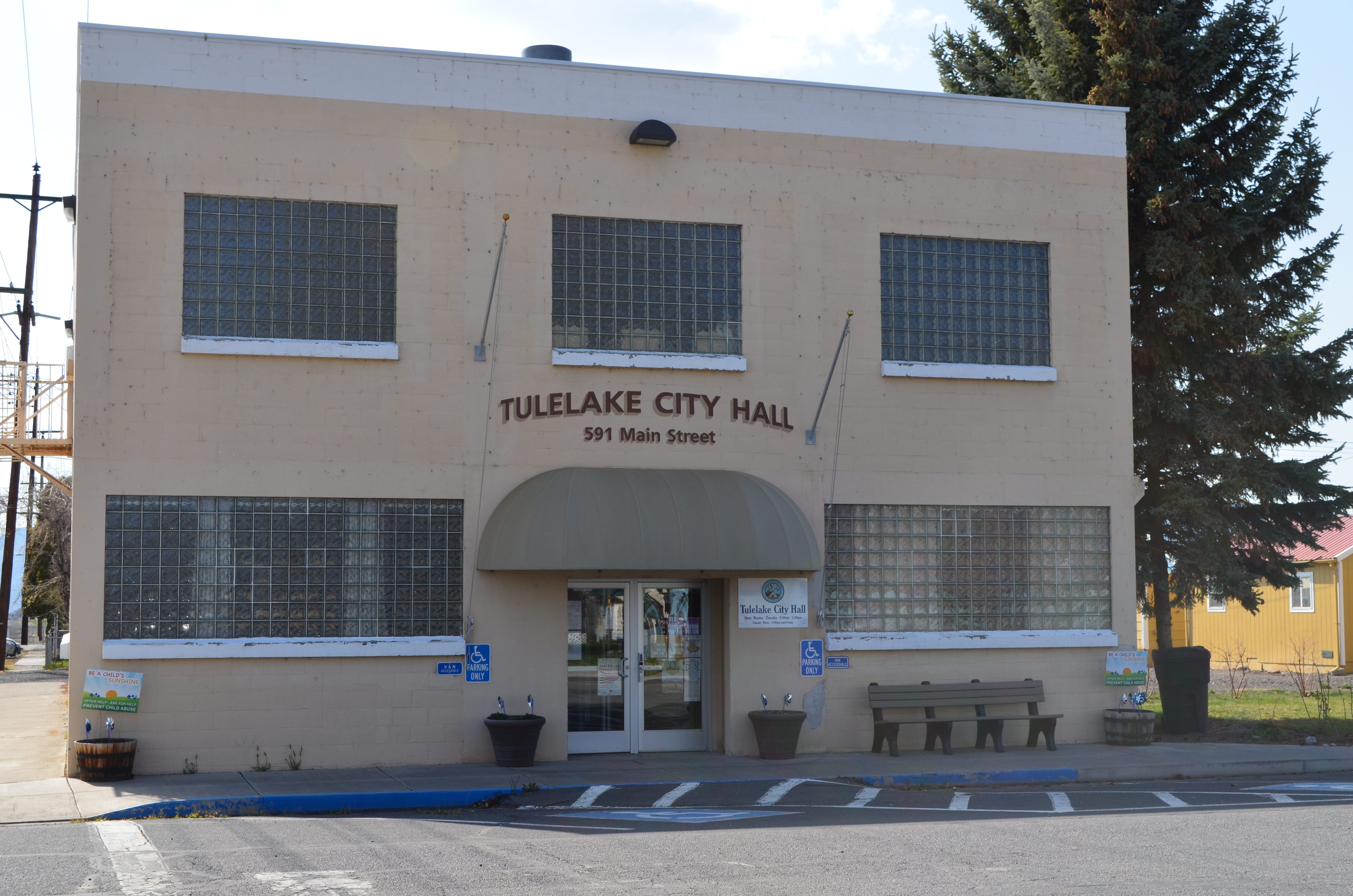 Tulelake City Hall is seen on Sunday, April 24, 2022.