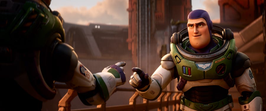 When Buzz Lightyear (voiced by Chris Evans) says "To infinity and beyond" in "Lightyear," it means something deeper than what his "Toy Story" counterpart spouted.
